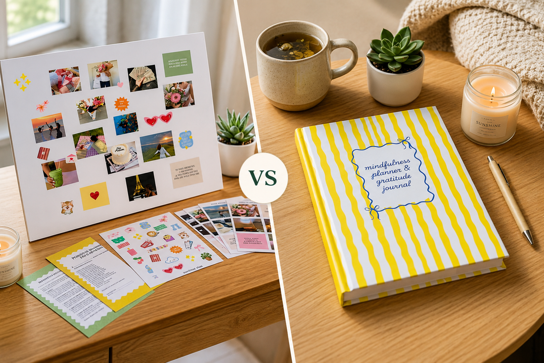 Vision board vs gratitude journal: Which one should you start with?