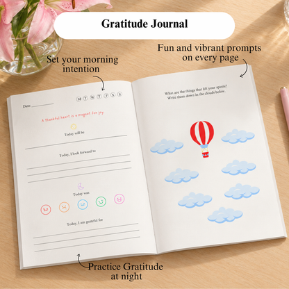 Gratitude Journal | Coloured | Fun Daily Prompts