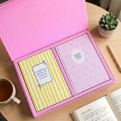 Feel Good Gift Box | Mindfulness Planners Duo | Joyful Pink