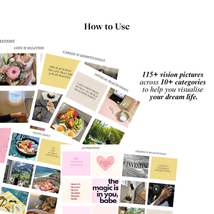 Manifestation & Clarity|Vision Board Kit