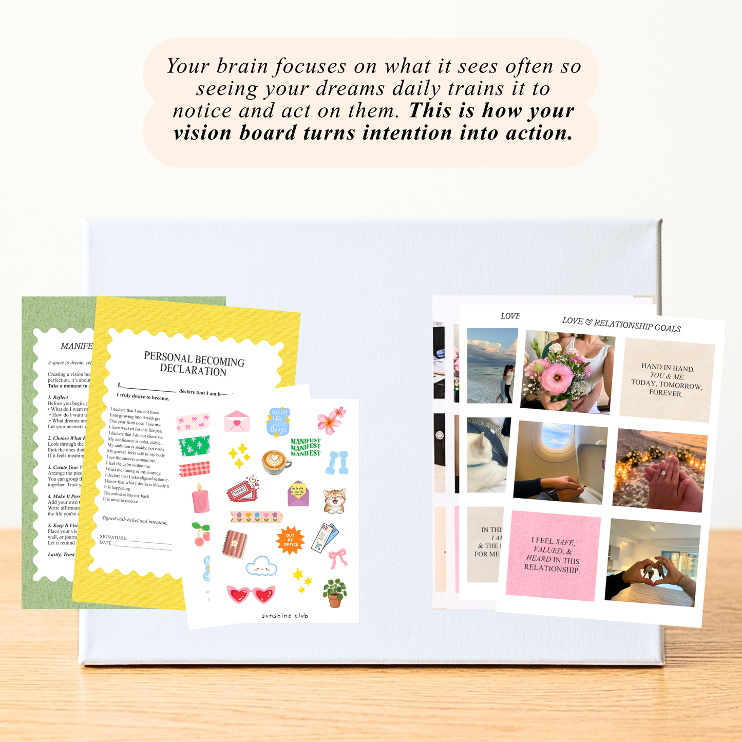 Manifestation & Clarity|Vision Board Kit