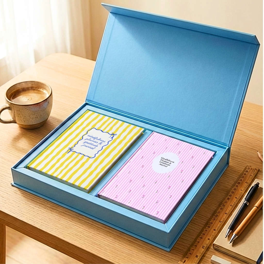 Feel Good Gift Box | Mindfulness Planners Duo | Calming Blue
