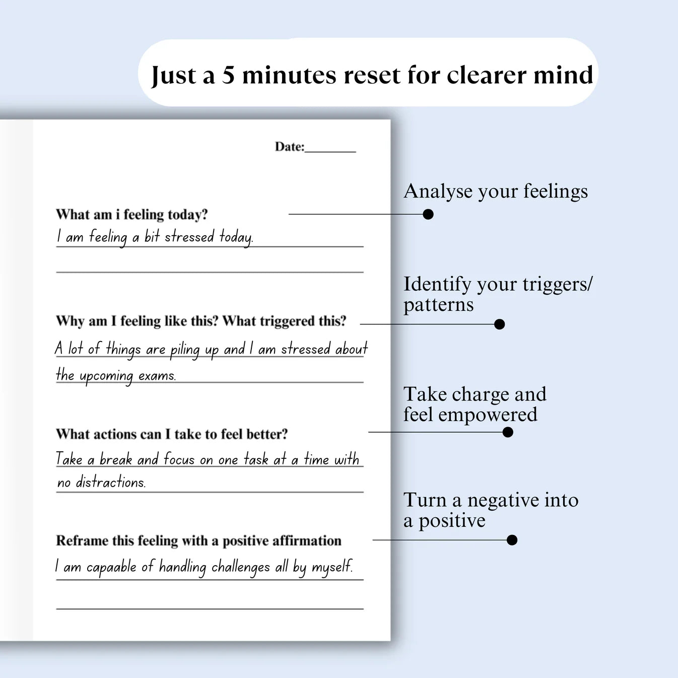 Feel Good Gift Box | Planner-Journal Duo | Calming Blue