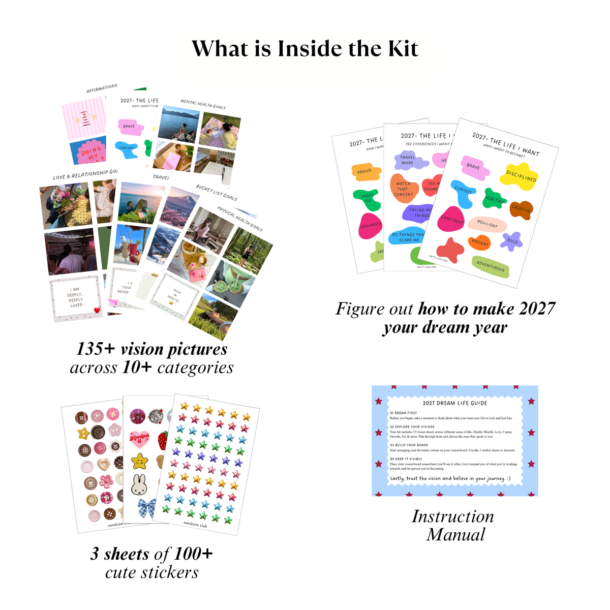 2027 Vision Board Kit | Manifestation & Clarity