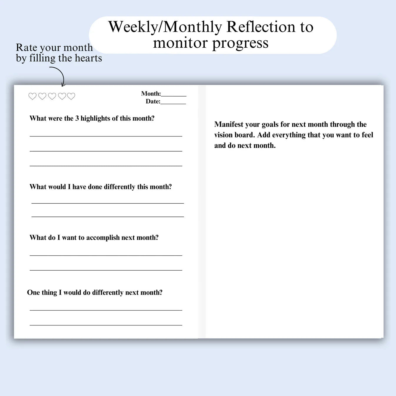 Feel Good Gift Box | Planner-Journal Duo | Calming Blue