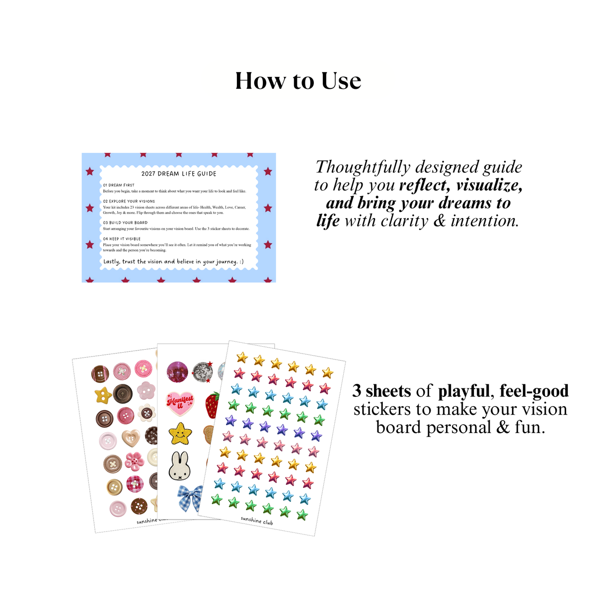 2027 Vision Board Kit | Manifestation & Clarity
