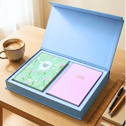 Feel Good Gift Box | Planner-Journal Duo | Calming Blue