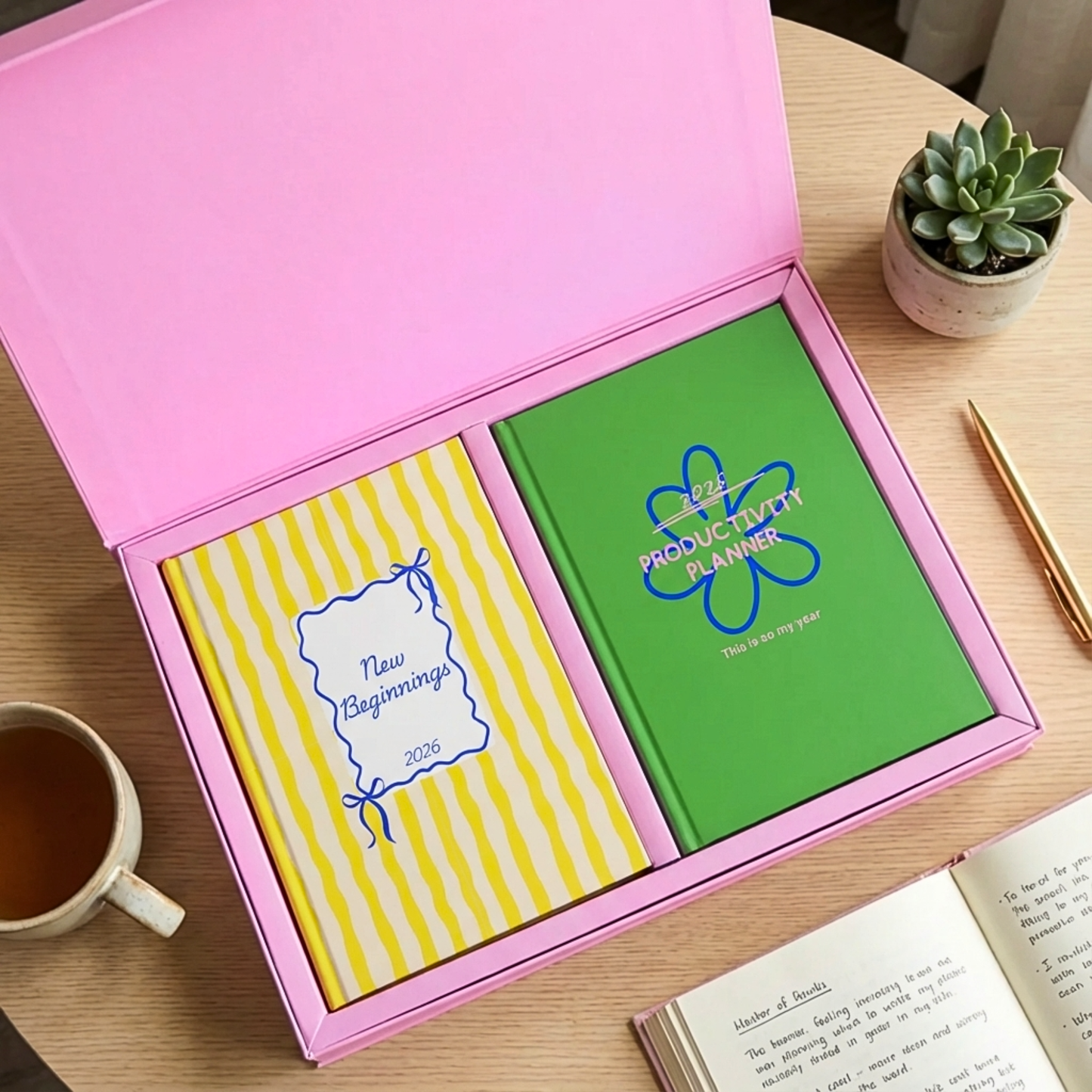 Feel Good Gift Box | 2026 Planners Duo | Joyful Pink