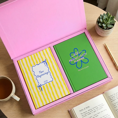 Feel Good Gift Box | 2026 Planners Duo | Joyful Pink