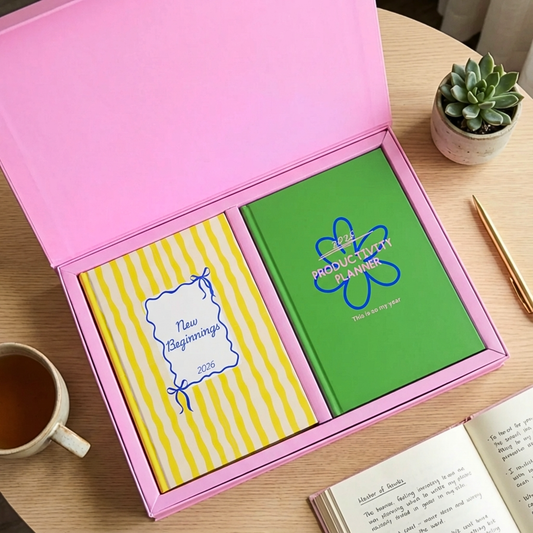Feel Good Gift Box | 2026 Planners Duo | Joyful Pink