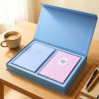 Feel Good Gift Box | Planner-Journal Duo | Calming Blue