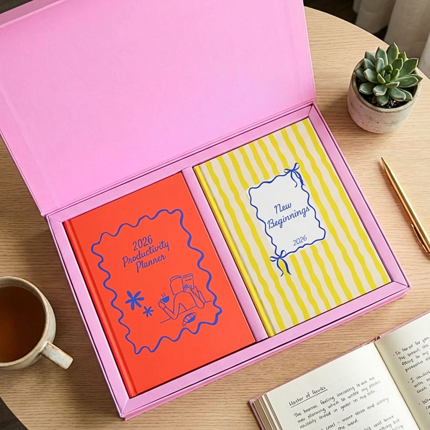 Feel Good Gift Box | 2026 Planners Duo | Joyful Pink