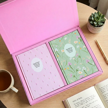Feel Good Gift Box | Mindfulness Planners Duo | Joyful Pink