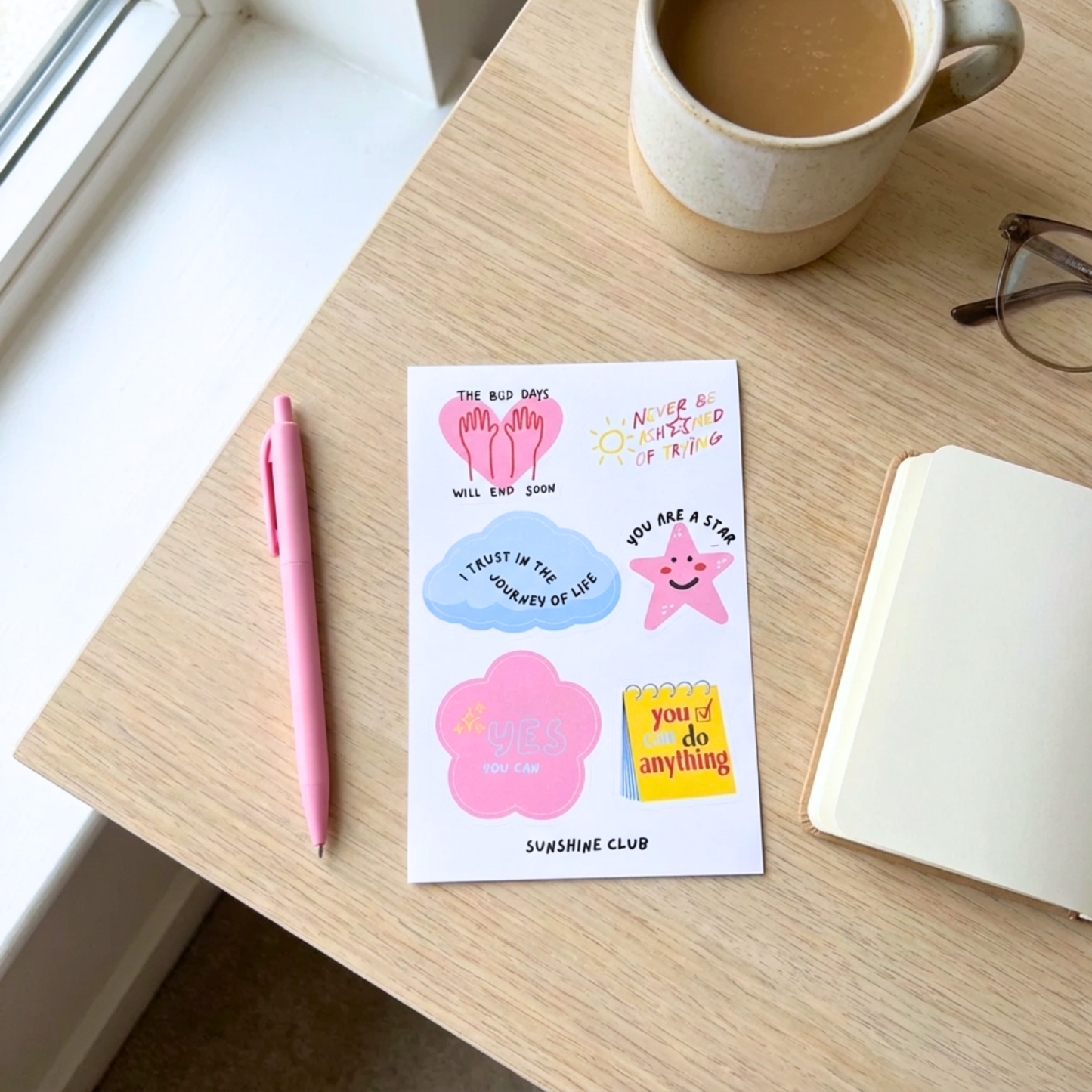 Stick Around | Journal and Laptop Stickers