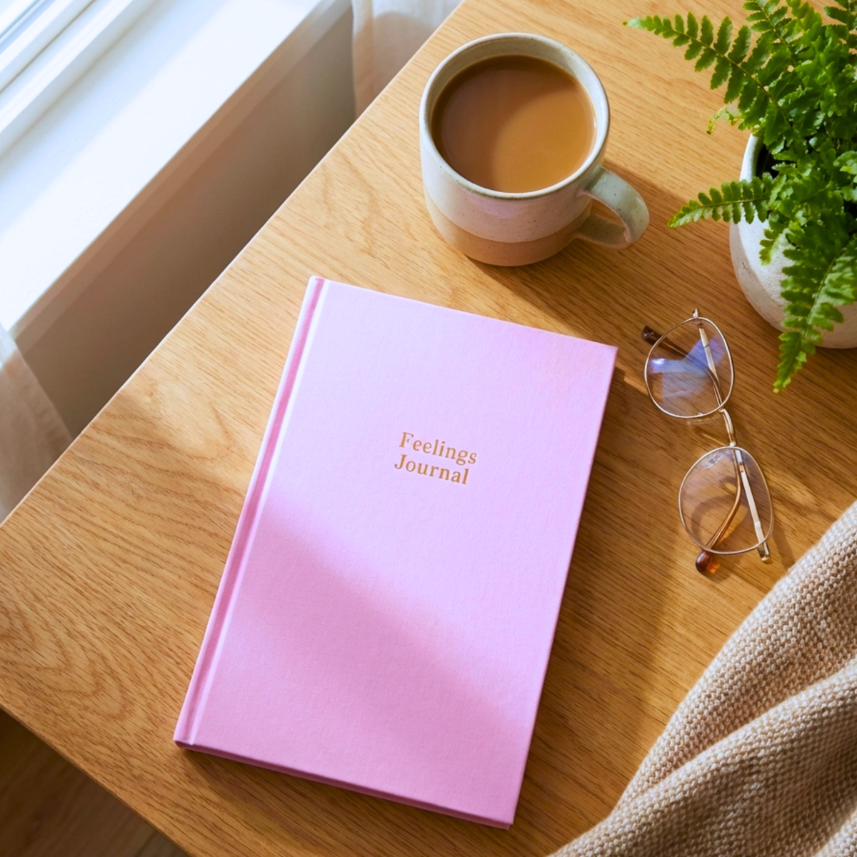 Happiness Starter Kit | Feelings Journal, Affirmation Cards & Tote Bag